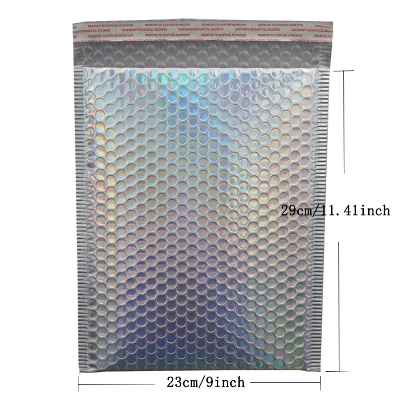 50 PCS/Lot Rose Gold Plastic Bubble Envelopes Bags, Padded Envelope, Waterproof Bubble Bags