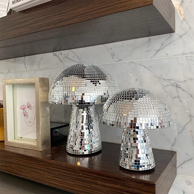 Paddestoel Disco Ball Voor Party Room Tafel Decoratie Spiegel Disco Bal Paddestoel Vorm Thuis Bar Bookdesk Art Decoraties