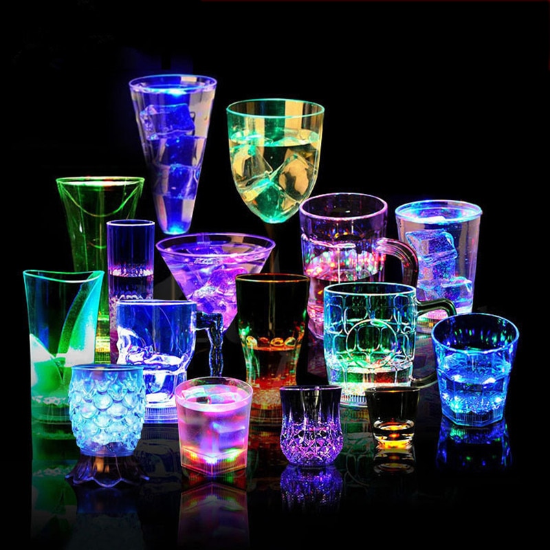 Led Knippert Automatische Cup, licht Sensor Up Wijn Beker Glas Bier Beker Whisky Shot Drinken Glazen Beker Voor Kerstmis, Partij, Bar, club