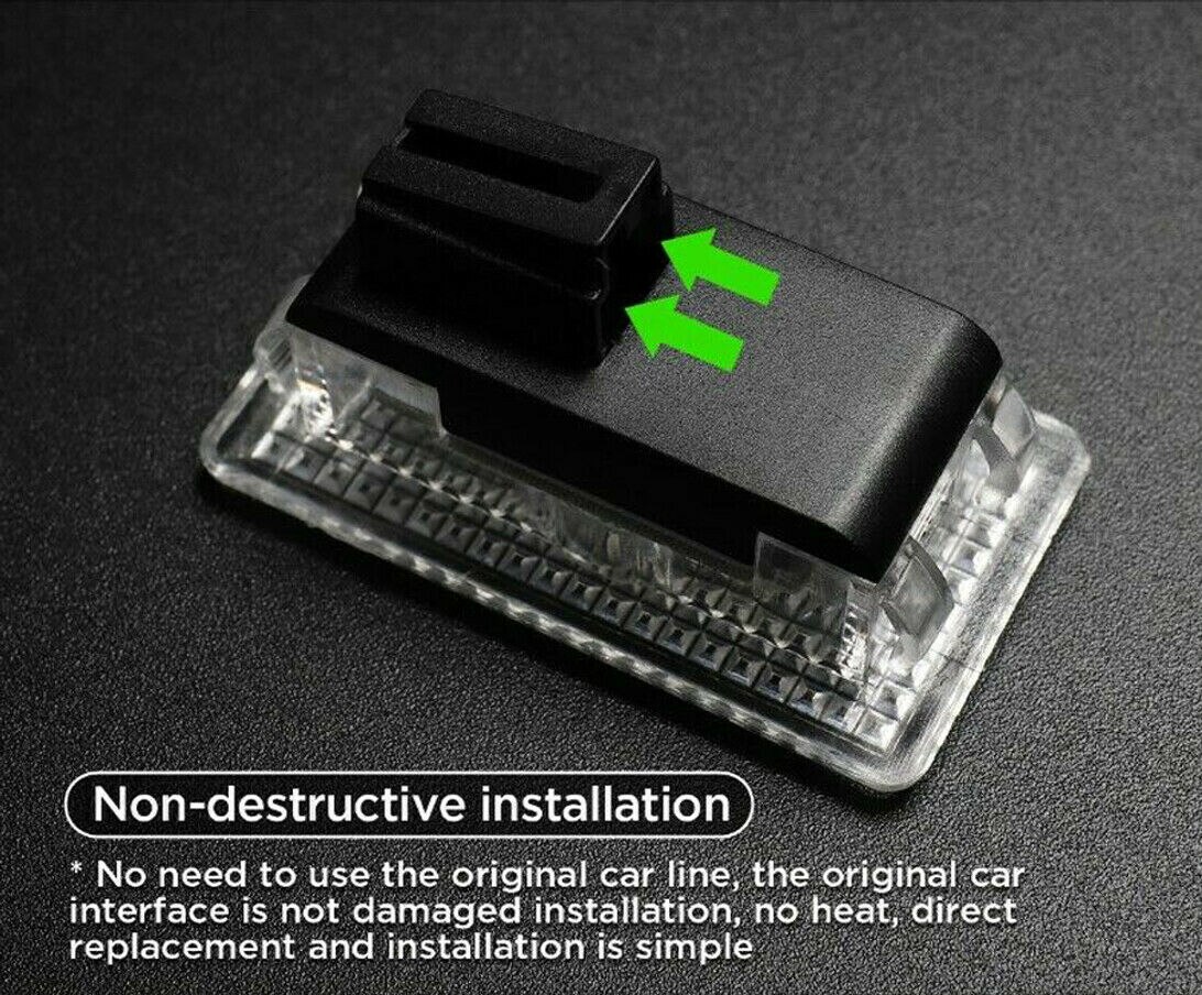 4Pcs Car Upgrade LED Interior Light Bulbs For Tesla Model 3 Model S Model X Easy Plug Replacement Indoor Trunk Light LED Light