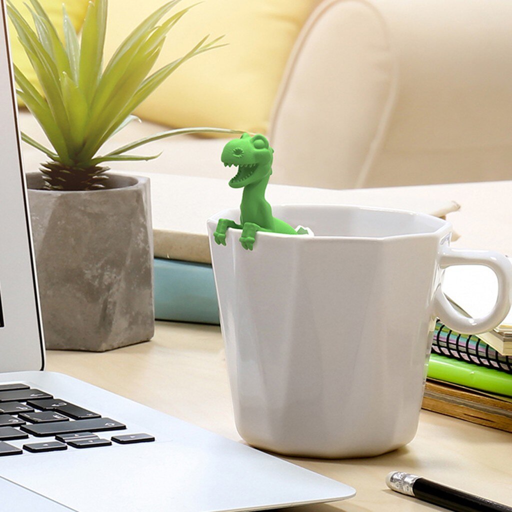Dinosaur Popular Tea Filter Tea Bag Holder Tea Infuser Loose Leaf Strainer Herbal Silicone Filter Diffuser Tea Accessories