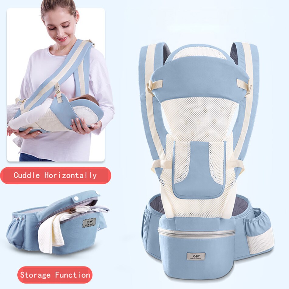 Baby Carrier Ergonomic Baby Carrier Soft Breathable Adjustable Multi-Function Ergonomic Carrier 0-48 months: EM0428