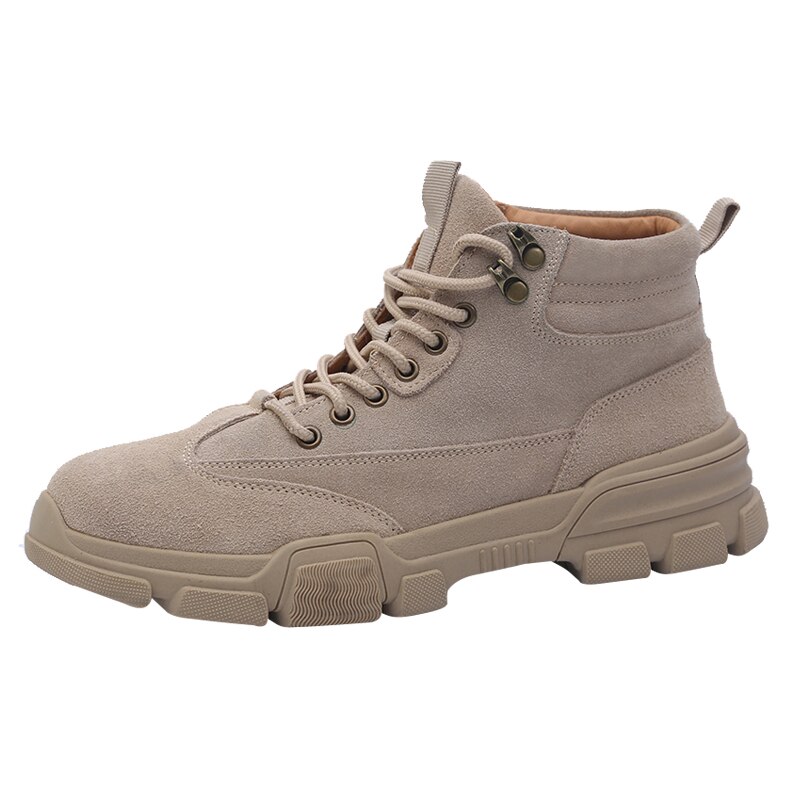 Winter herenschoenen hoge heren casual schoenen outdoor schoenen voor heren zwarte canvas schoenen heren katoenen schoenen sneeuwlaarzen 39: Beige / 10