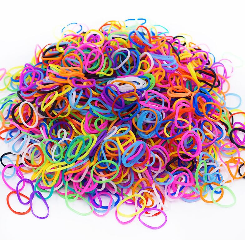 600 st leksaker gummiband armband för barn hår gummiväv band refill gummiband gör vävt armband gör det själv jul