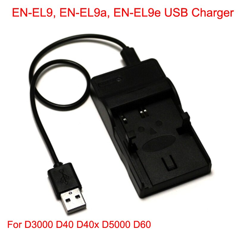 Cargador de batería para cámara Digital, puerto USB para nikon, EN-EL3, EN-EL9, EN-EL10, EN-EL12, EN-EL14, EN-EL15: EN-EL9