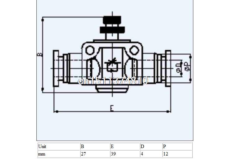 Push in to Connect Inline Air Fitting Pneumatic Speed Flow Control Valve 4 mm OD