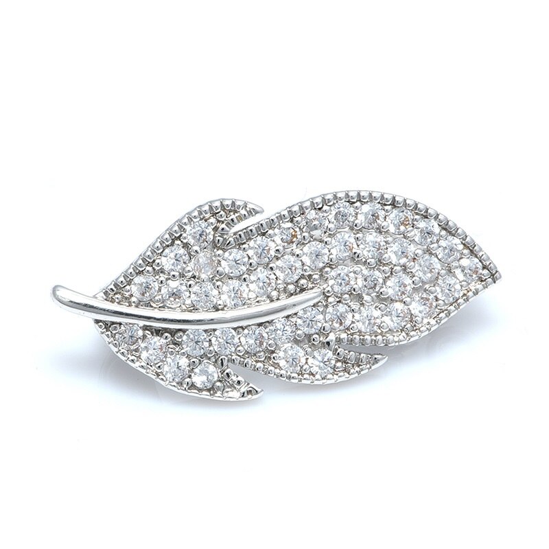 Leaf Clasps Accessories For DIY Jewelry Bracelet Making Clasps &amp; Hooks For Pearls Necklace Jewelry Findings Making Supplies: Rhodium