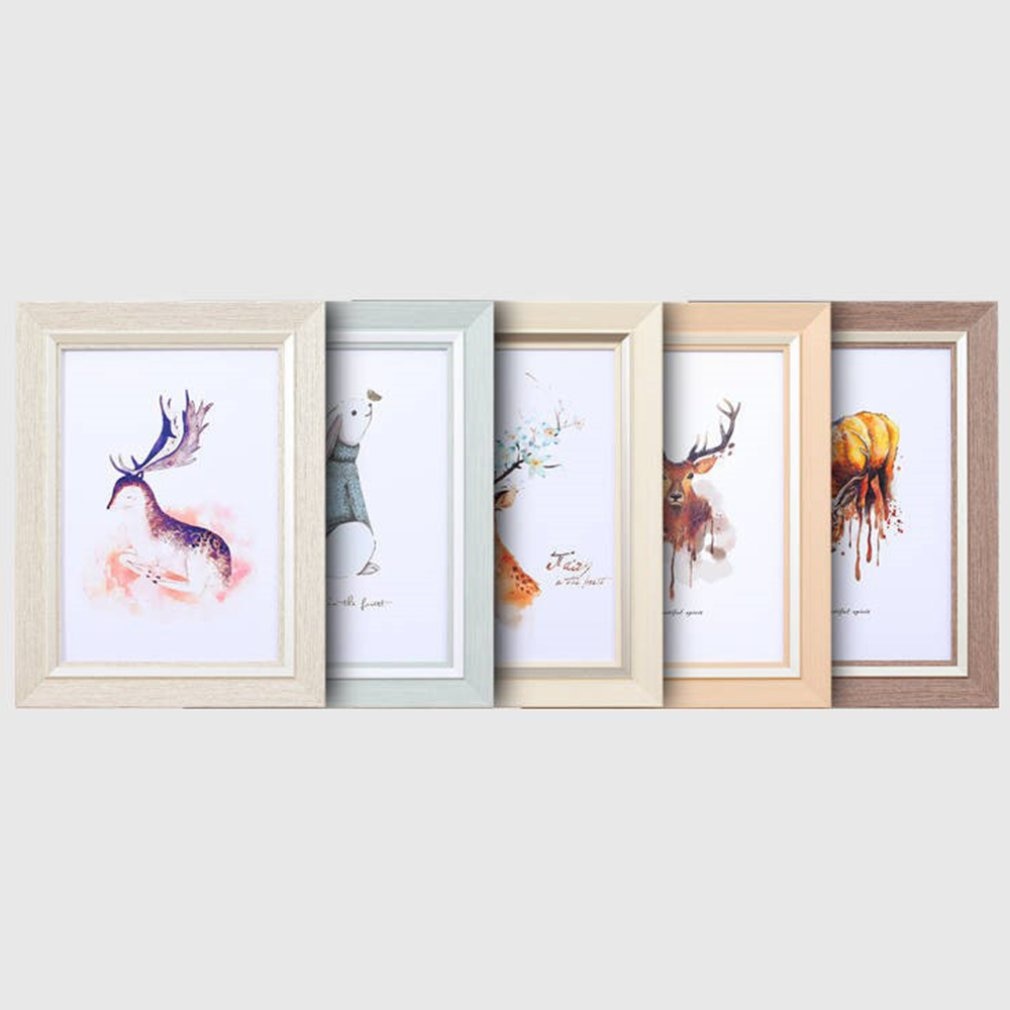 Moderno simples e fresco photo frame configurar 5 Polegada 6 Polegada 7 Polegada 8 Polegada 10 Polegada a4 quadro de imagem da parede moldura da foto