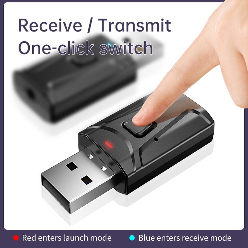 4-In-1 Bluetooth 5.0 USB Adapter Supports Voice Call Function