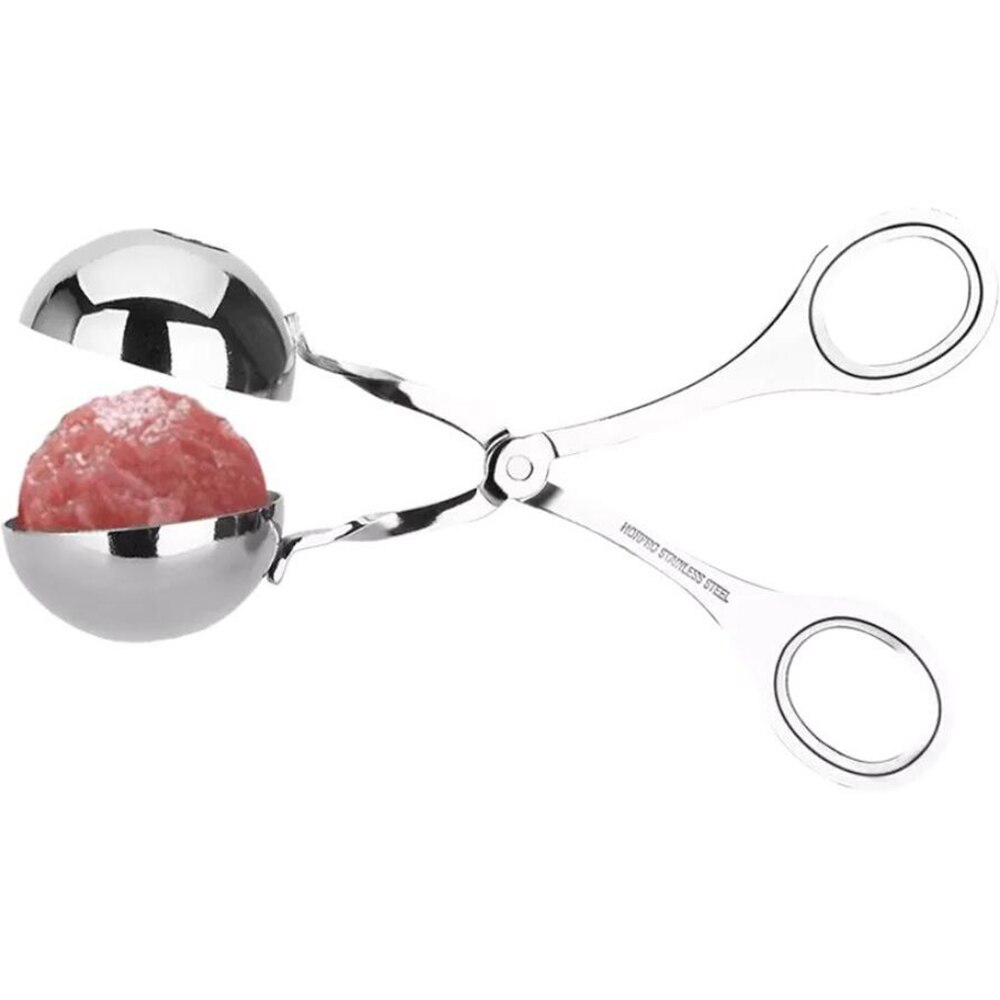 2 Sizes DIY Fish Meat Rice Ball Stainless Steel Maker Convenient Meatball Maker Stainless Steel Stuffed Meatball Clip 100gB