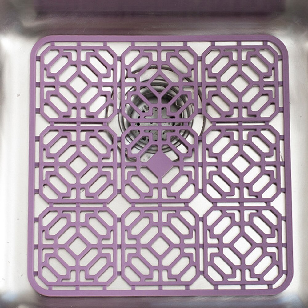 Farmhouse Bottom Drying Durable Bowl Kitchen Grid Drain Ceramic Multicolor Dish Silicone Pad Heat Resistant Sink Protector Mat