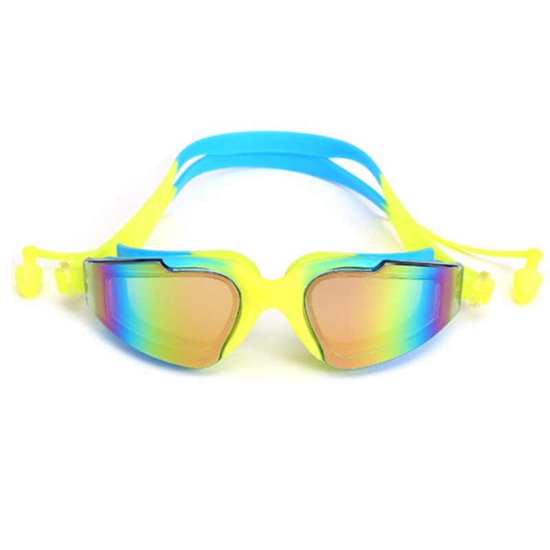 Gafas de natación antiniebla para hombre y mujer, lentes antiniebla profesionales con tapón para la oreja, a prueba de agua, para natación, juego de gorro