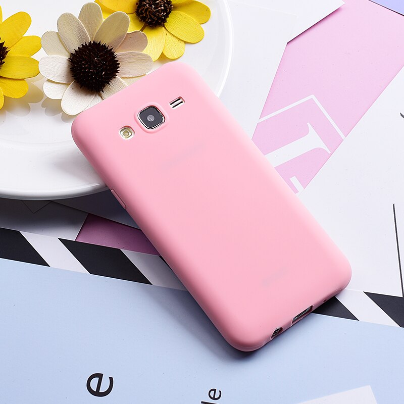 Yokata soft Case For Samsung Galaxy J5 J500F Lovely Candy Color Soft Color Silicone Soft Gel R ubber Phone Back Cover Coque: Color 4