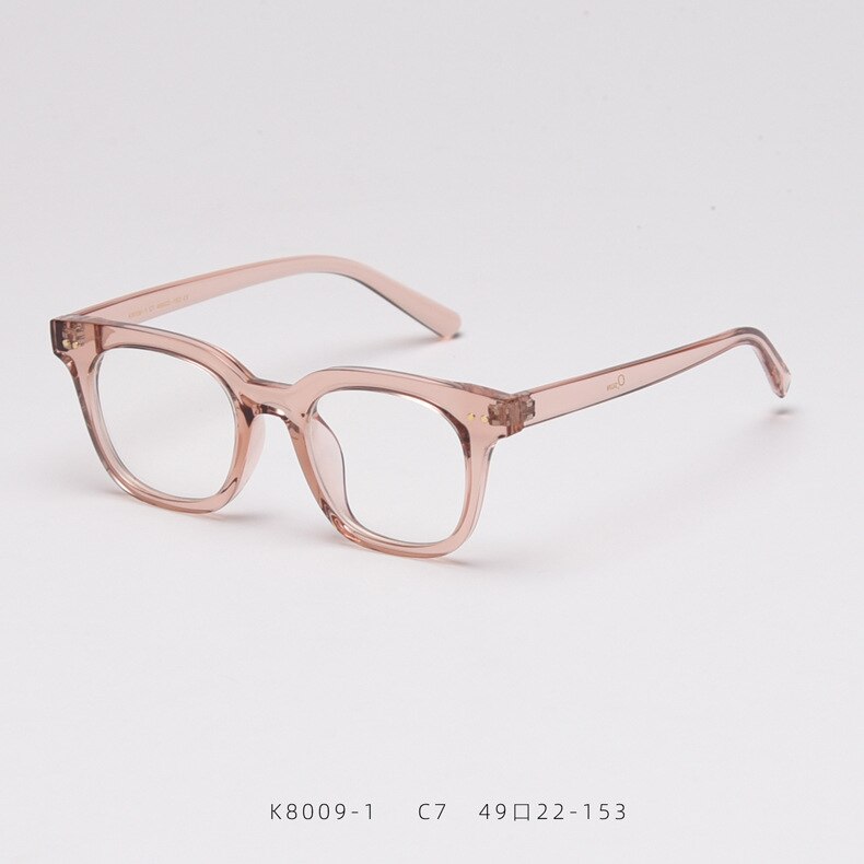 Optical Glasses Frame Man Women Brand Vintage TR90 Small Square Myopia Eyeglasses Frame Clean Lens: C7