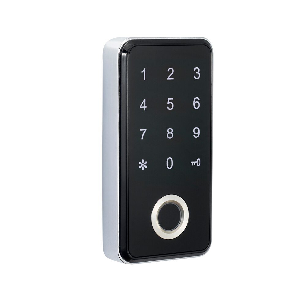 Smart Lock Digital Electronic Door Lock Fingerprint Password Combination Security Intelligent Password Lock: Silver
