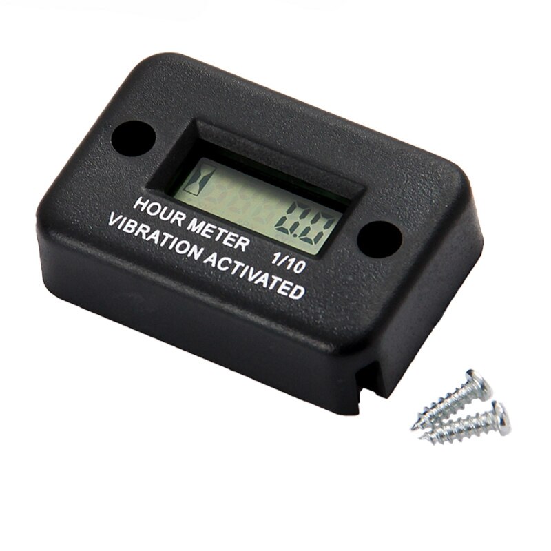 Vibration Hour Meter with Battery Timer with Induction Portable Motorcycle Digital Meter Jet Ski Timer Accumulator: Default Title