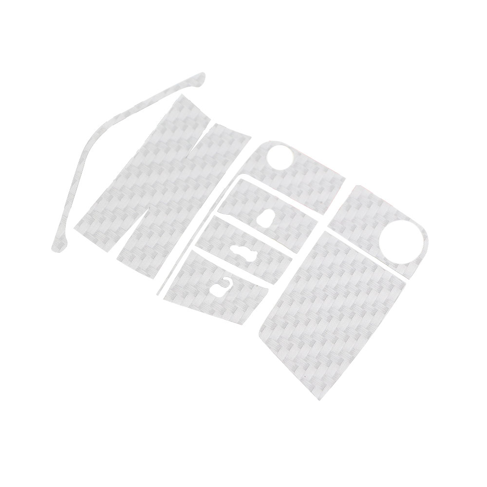 Pegatina de fibra de carbono para llave de coche, para VW, Volkswagen, Golf 7, MK7, GTI, Skoda, Octavia, A7, A 7, , , Seat Leon, Ibiza, CUPTRA: Silver