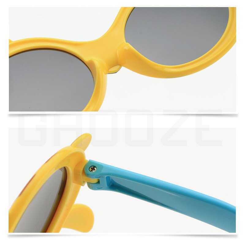 GAOOZE Children Polarized Sunglasses Luxury Polarizing Glasses Boys Girls Sunglasses Oval Giraffe Animal Glasses Oculos LXD261