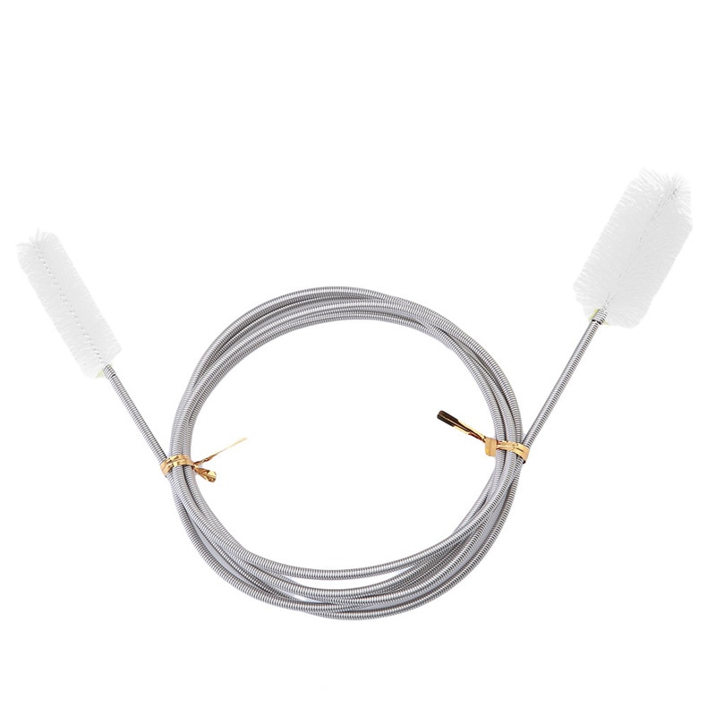 166cm Stainless Steel Flexible Bendable Spring Double Head Long Tube Cleaning Brush Cleaner Tool Household Brushes EJ876937