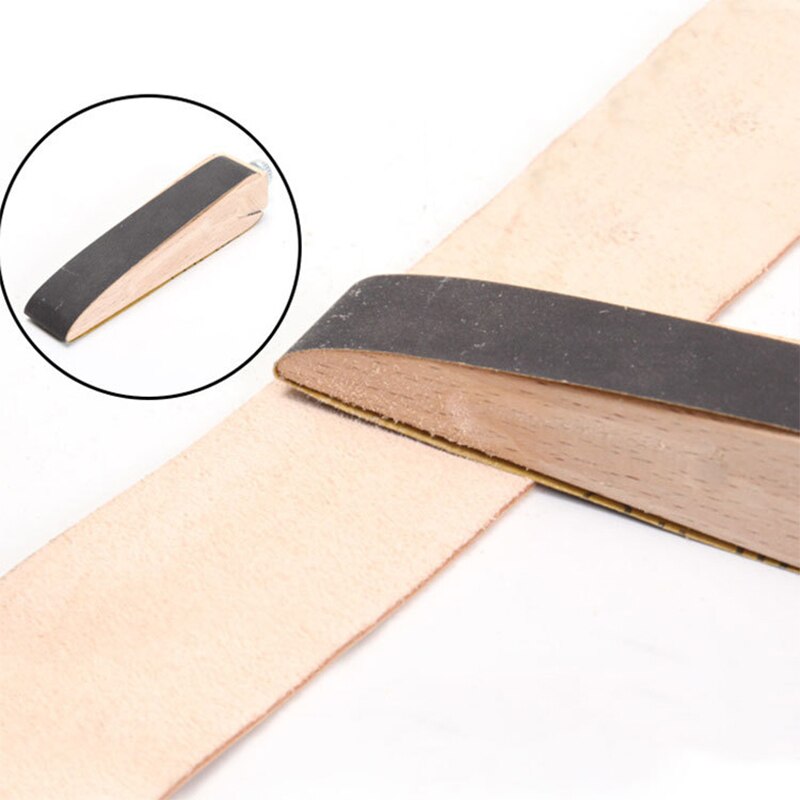 1 pcs Wooden Leather Sanding Block Handmade Leather Sanding Tool Sandpaper Sanding Polishing Aids