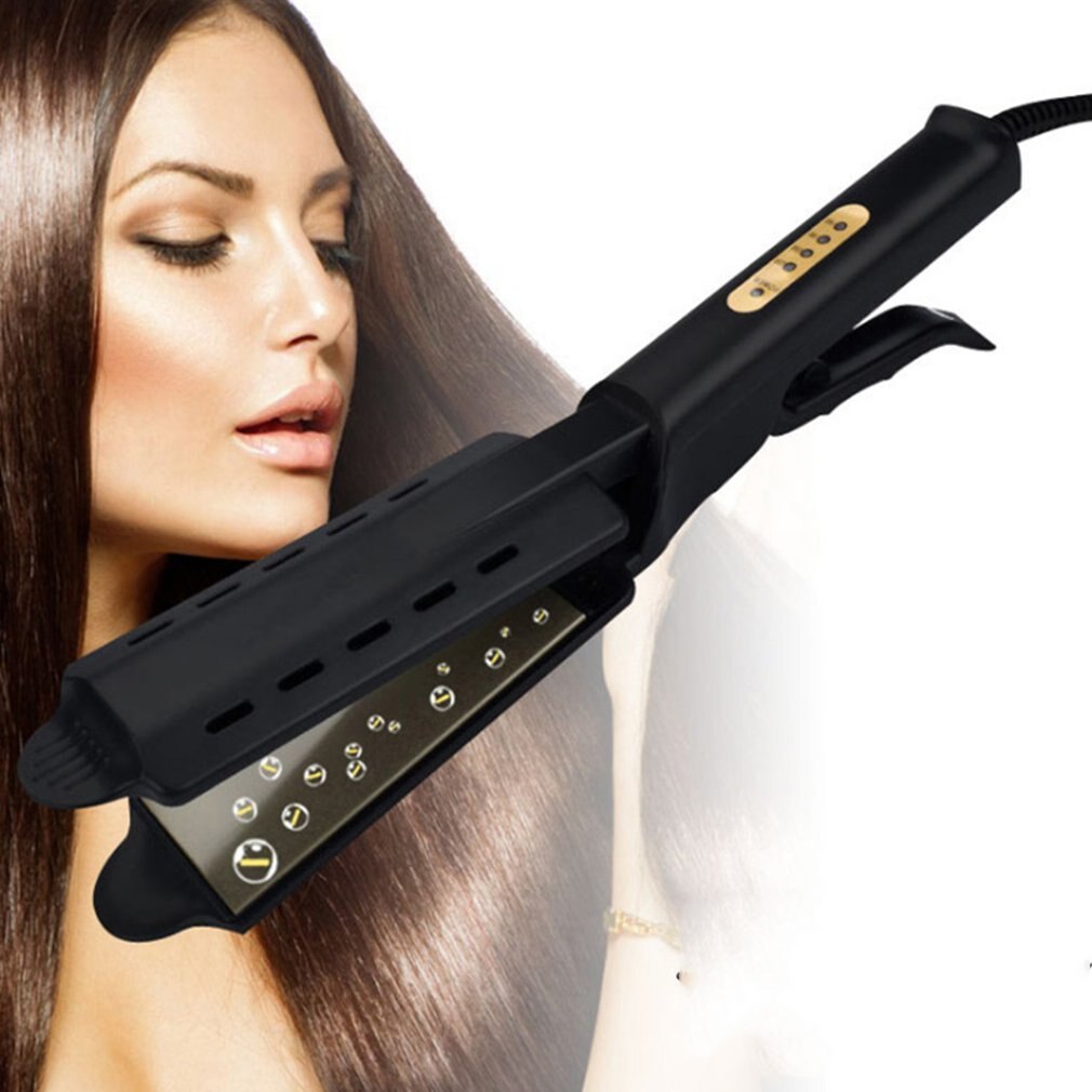 Flat Iron Hair Straightener Pc With Floating Plate Pc Ceramic Plates Automatic Heating Hair Curling & Hair Straight 1Pcs