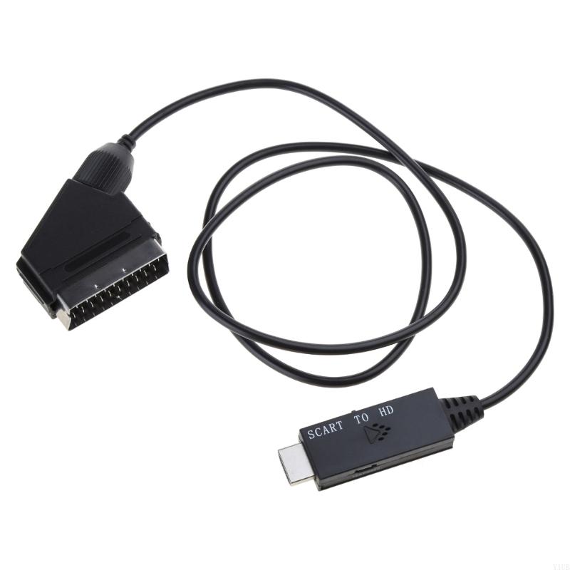 Câble convertisseur Flexible HDMI vers péritel, sans installation du pilote, grand convertisseur précis, adaptateur péritel