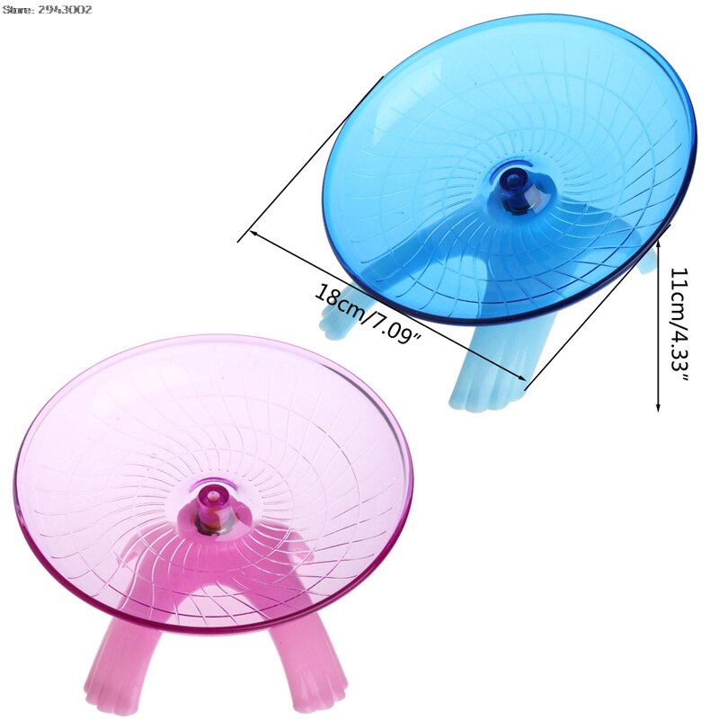 Pet Hamster Running Disc Flying Saucer Exercise Wheel For Pets Mice Hamsters Gerbil Cage Toy: Default Title