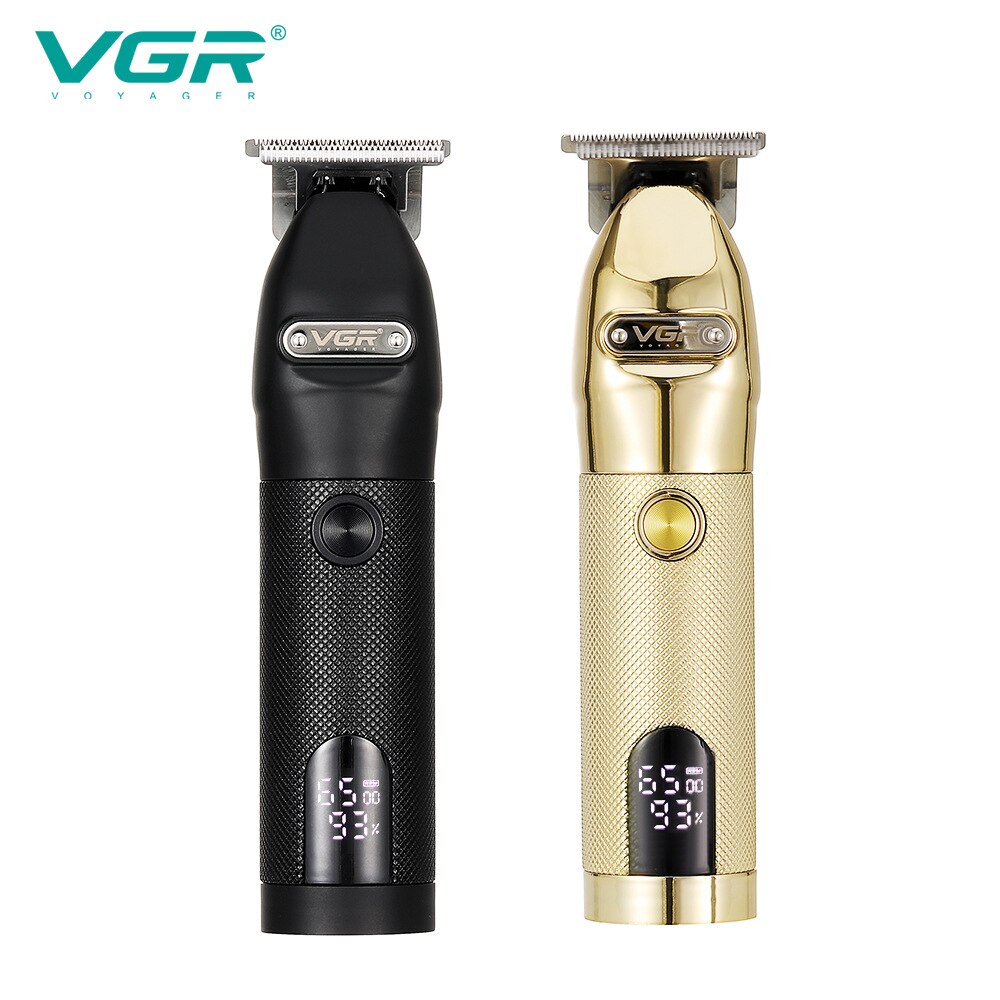 Vgr 275 Elektrische Tondeuse Professionele Persoonlijke Verzorging Kapper Trimmer Voor Mannen Scheerapparaat Lcd Oplaadbare Metalen Clippers Vgr V275