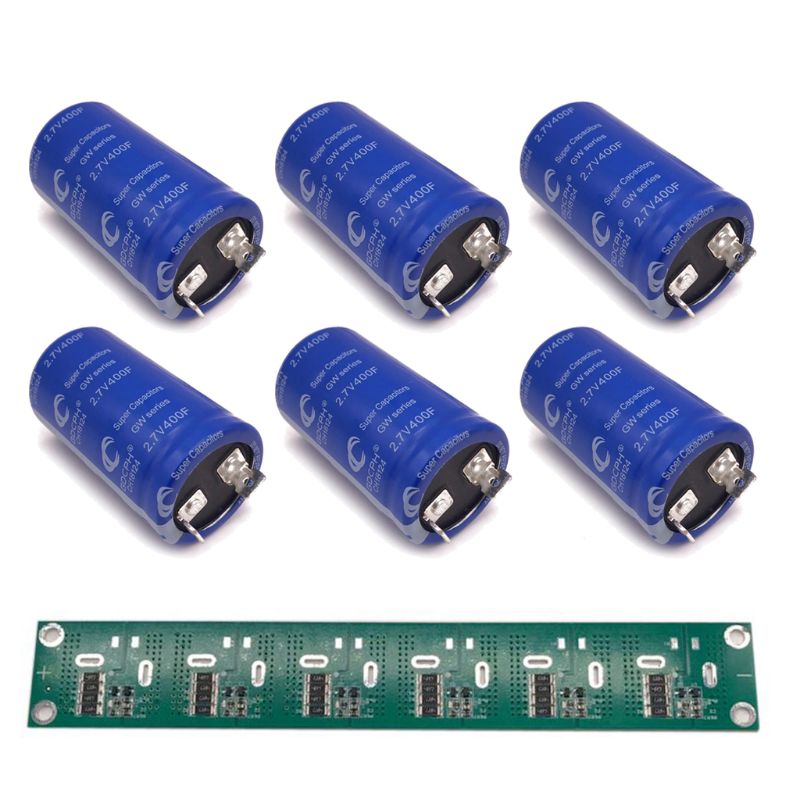 Super condensador de faradio, 2,85 V, 700F, alta frecuencia, baja ESR, pies planos,: 400F