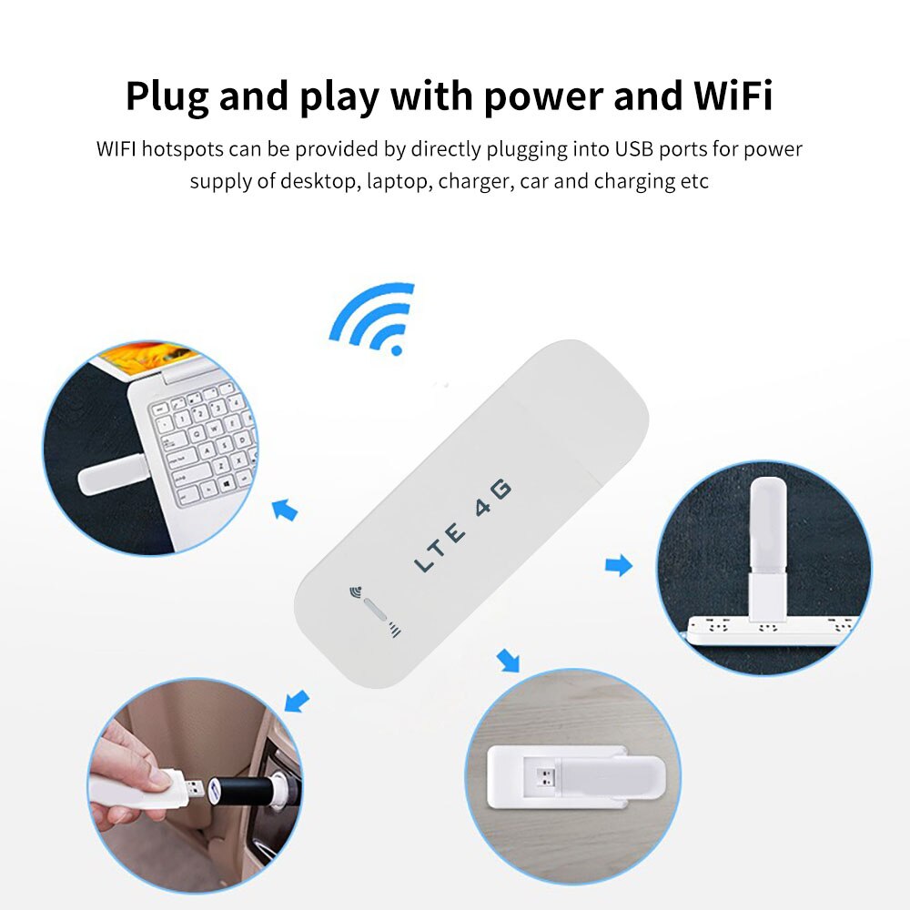 Mini wi-fi stick sim-kort data hotspot dongle bredband nätverk hotspot 4g usb router trådlöst wifi lte carfi adapter modem