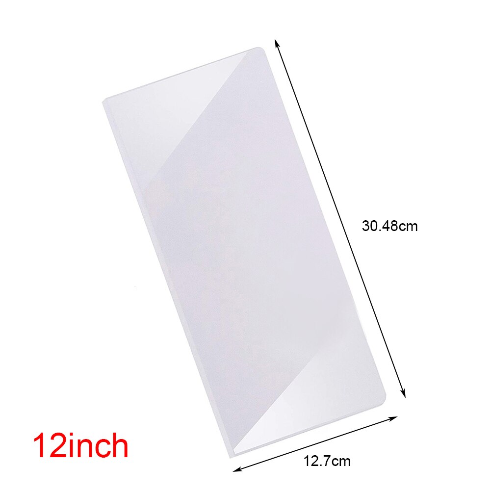 8/10/12/14 inch Transparent Cake Cream Scraper Cake Making Scraper Rectangular Acrylic Cake Baking Tool: 12 inch