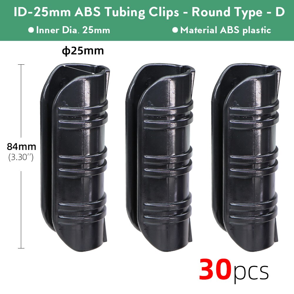 30Pcs 5 Maten Tuin Farm Gebouwen Buis Clips Pijp Gesp Kas Frame Vaste Klem Schaduw Film Netto Sails Bevestigd connectors: Dx30pcs