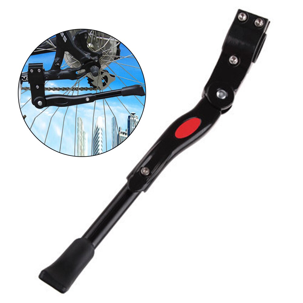 Verstelbare fietsstandaard racefiets standaard parkeerrek fietsonderdelen fiets voetsteun buitenfiets fietsonderdelen: Zwart