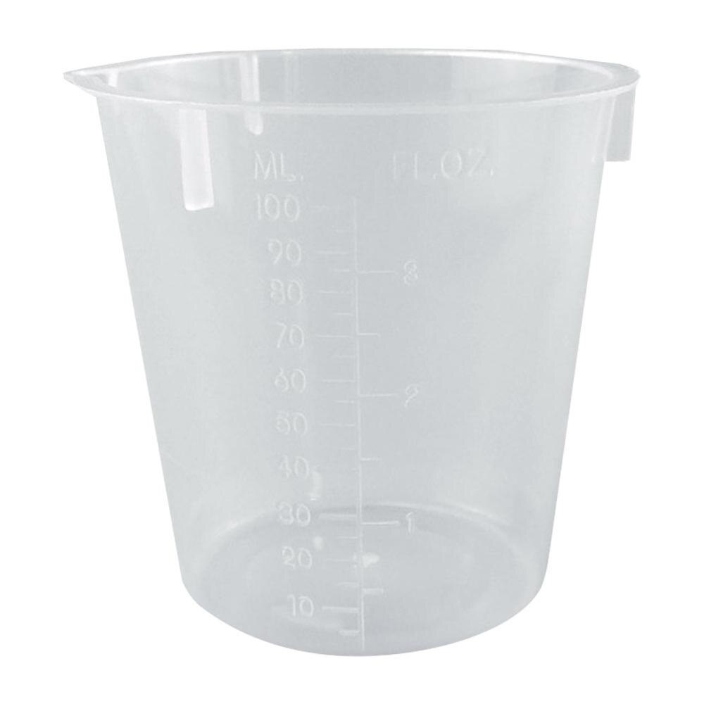 Laboratorio de química taza de medición plástica herramientas de enseñanza taza de medición Triangular equipo de investigación científico