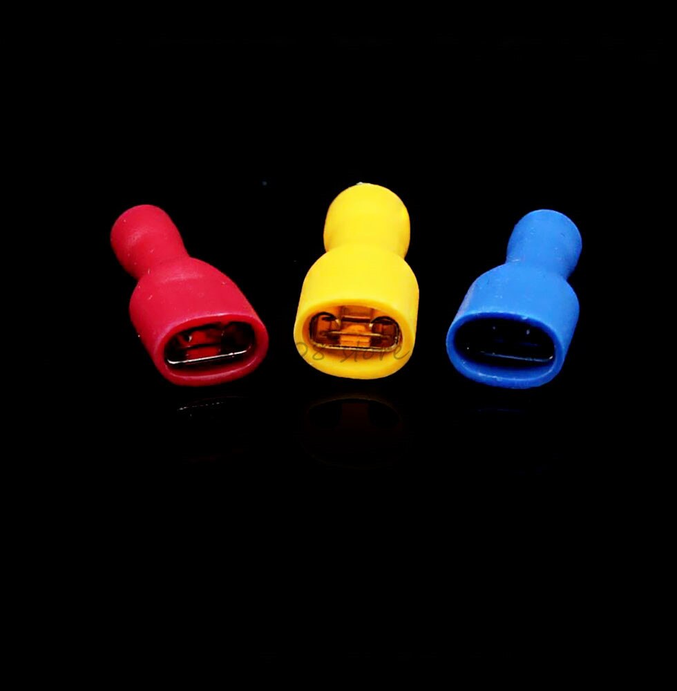 connector faston FDFD1.25-250 FDFD2-250 FDFD5-250 Insulated Spade Crimp Wire Cable Connector Terminal Male