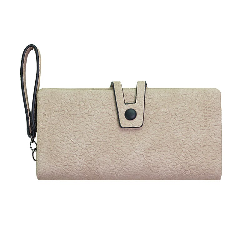 Mass Ms. Long Wallet Multifunctional Students Simple Purse Wallet women wallets: light camel