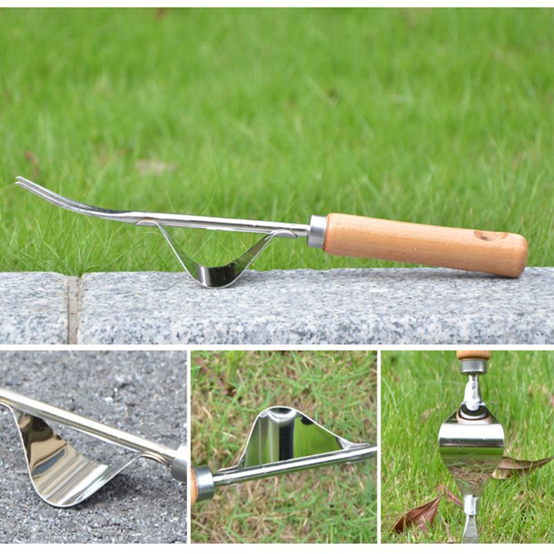 Manual Hand Weeder Puller Weeding Remover Fork Lawn Garden Tool Transplanting