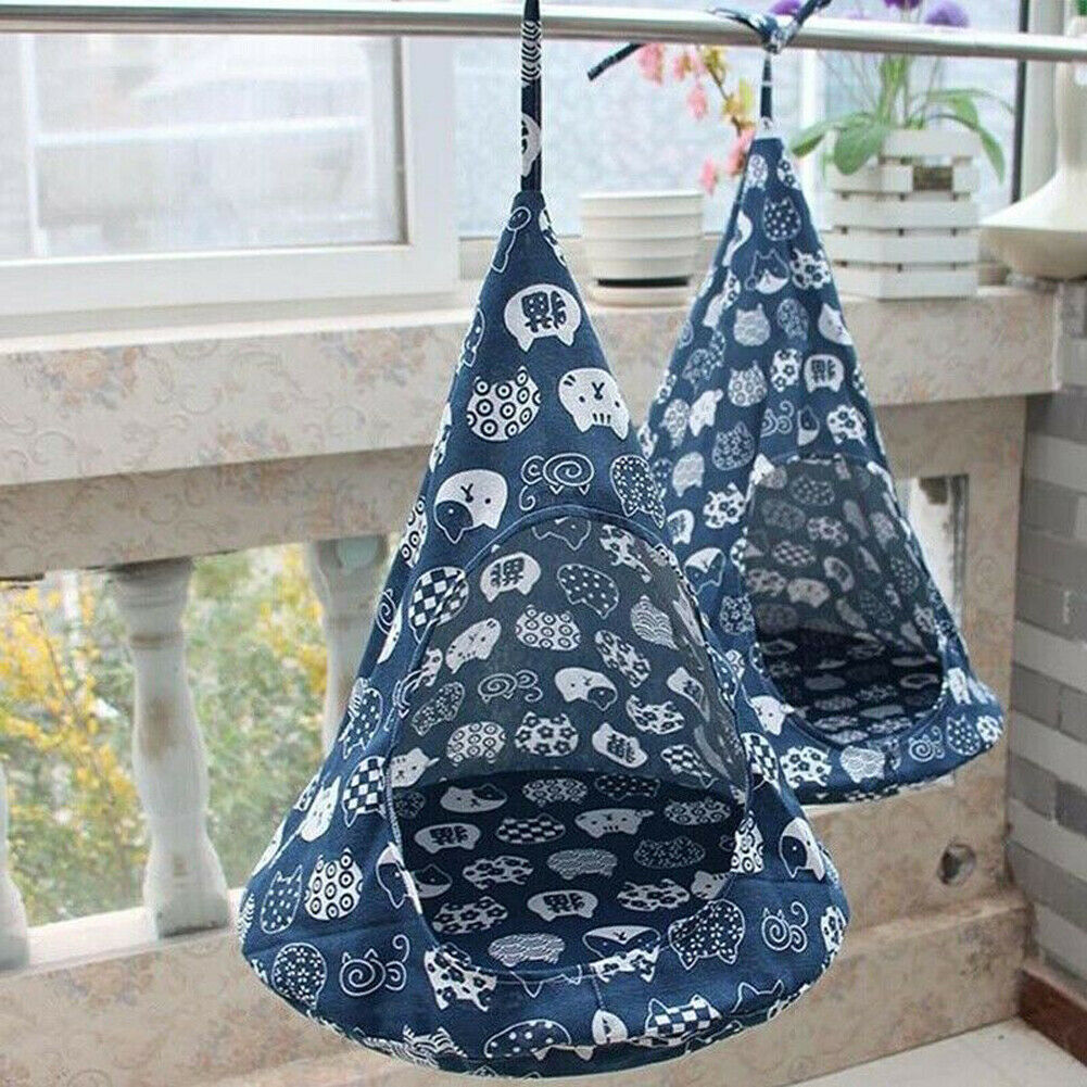 Newest Pet Cat Puppy Dog Conical Sleeping Bed Basket Hammock Bed Mats Window Comfortable Cage Cat Hammock Without Rims