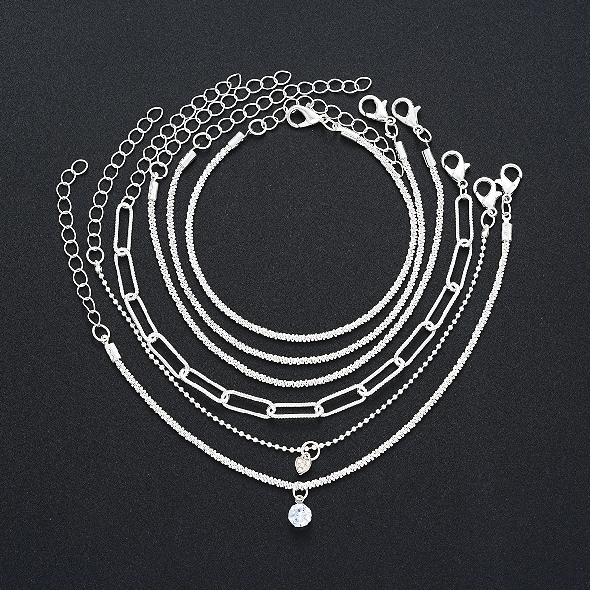 Juego de 6 pulseras ajustables brillantes de Color dorado a la para mujer, pulsera fina , nuevos de joyería para y boda: Marrón rojizo