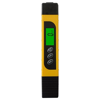 TDS mètre testeur de de l'eau TDS EC et compteur de température 3 en 1 0-9999 ppm mètre pour Test d'eau potable, café, piscine: Orange