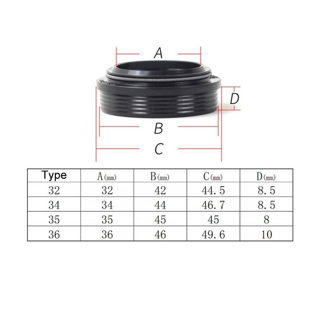 Sello de horquilla Universal de repuesto para bicicleta, piezas de repuesto de 32mm/34mm/35mm/36mm, sello antipolvo para horquilla, sello de aceite de suspensión para bicicleta de montaña