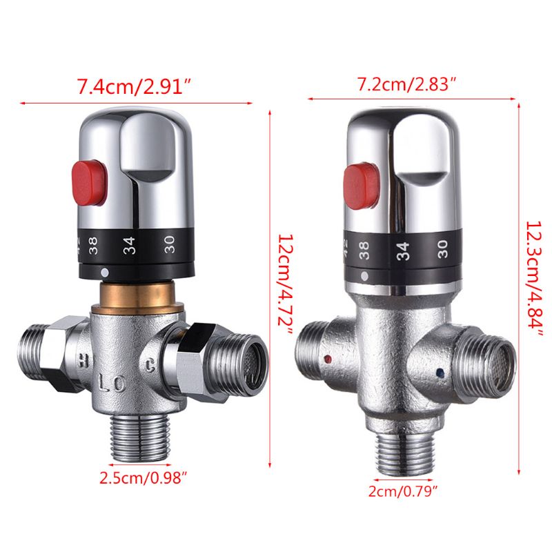 Brass Thermostatic Valve Mixer Water Temperature Control Bathroom Faucet Valve E7CB