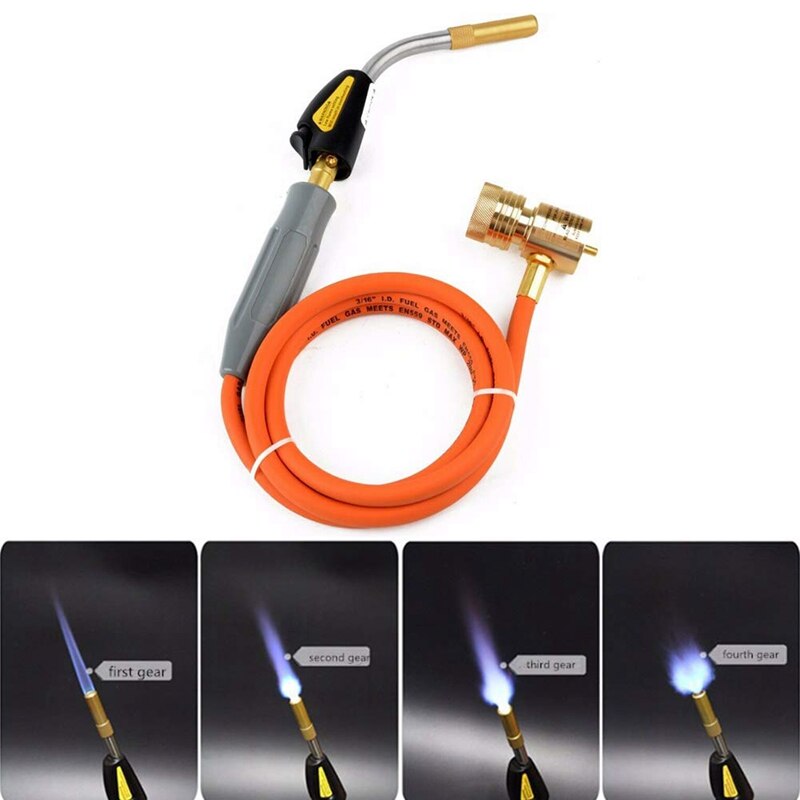 -Gas Sanitair Turbo Brander Torch Solderen Solderen Lassen Propaan Lasser Sanitair Tool Met Slang