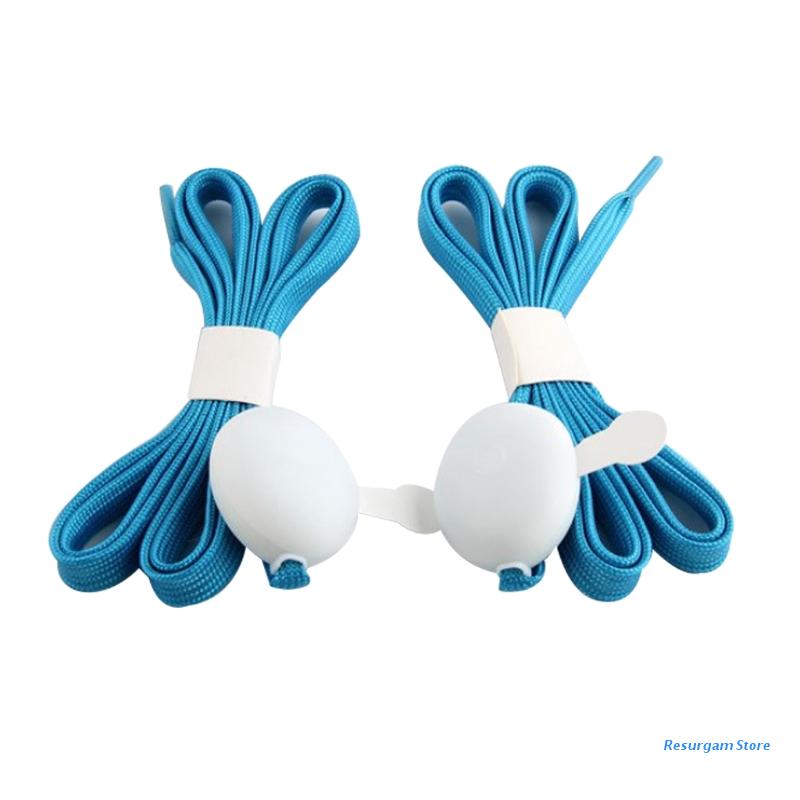 E5BD Led Oplichten Veters Licht Knipperende Glowing Led Lichtgevende Schoenveters Kleurrijke: Blue