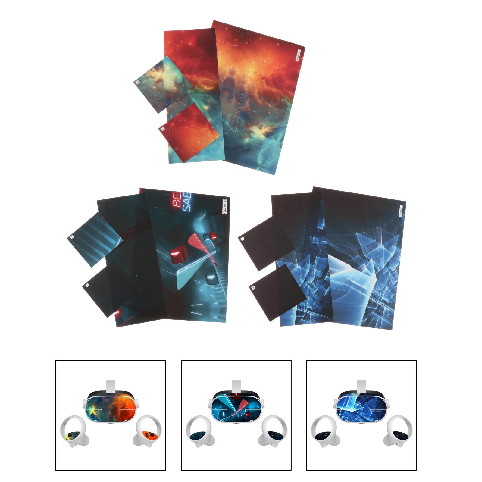 Durable PVC Sticker Skin Repair Kit for Quest 2 Headset VR Controller