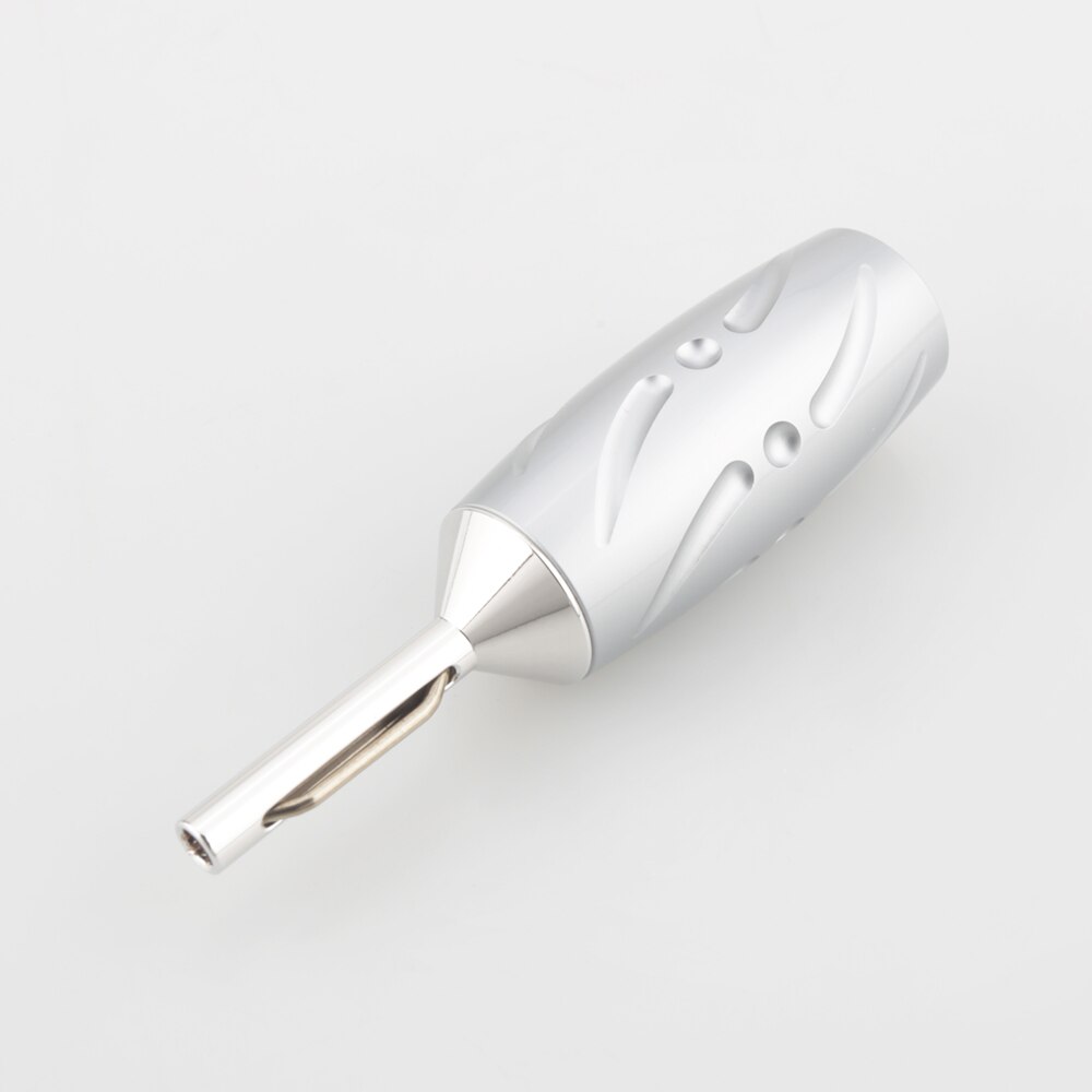 Viborg  vb402r pure koperen rhodium geplateerde banaanstekker, pure koperen high-end banaanstekker voor luidsprekerkabel