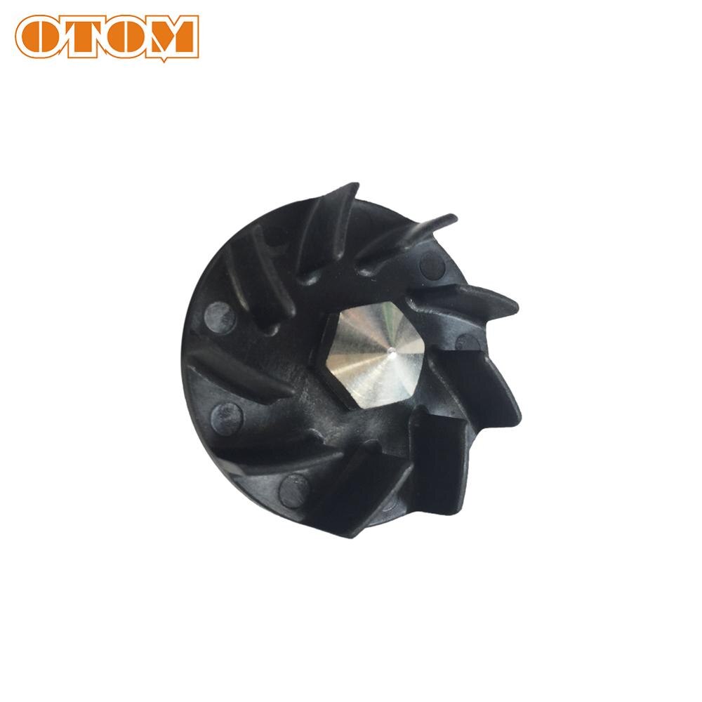 OTOM NC250 Parts Water Pump Gear (ANE Wheel) 6 Blades Water Pump Impeller Black For ZONGSHEN KAYO K6 T6 BSE J5 RX3 Xmoto ZS250GY