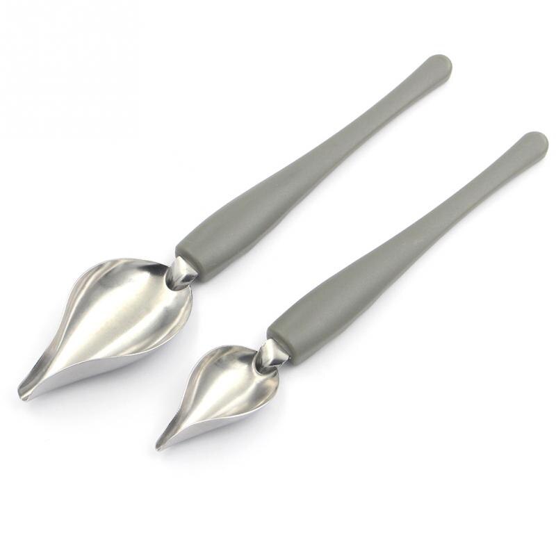 Utensilio de cocina para pintar salsa de soja, accesorios de cuchara, lápiz de acero inoxidable, Mango antideslizante para café, excelente sensación más exquisita