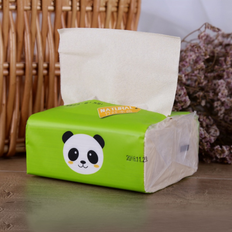Household Natural Color Panda Paper Towels For Home Kitchen Cleaning Tools Accessories Cleaning Toilet Papers 100 Sheets