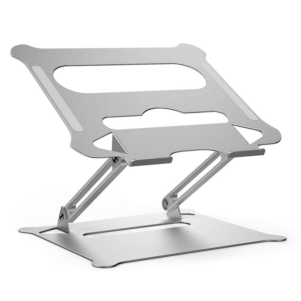 Soporte para portátil de aleación de aluminio, altura ajustable, soporte para mesa de escritorio, soporte para portátil: Default Title